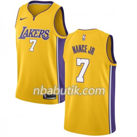 NBA Mænd Trøje Los Angeles Lakers Larry Nance Jr 7 Nike 2017-18 Guld Swingman NBA Mænd Trøje Los Angeles Lakers Larry Nance Jr 7 Nike 2017-18 Guld Swingman